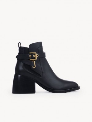 Black Chloe Averi Ankle Boots | CHE-SR14869