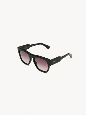 Black Chloe Gayia Sunglasses | CHE-SR14579