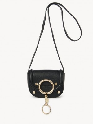 Black Chloe Mara Micro Shoulder Bags | CHE-SR14608