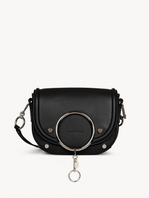 Black Chloe Mara Shoulder Bags | CHE-SR14672