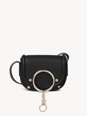 Black Chloe Mara Small Shoulder Bags | CHE-SR14619