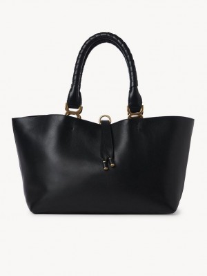 Black Chloe Marcie Small Tote Bags | CHE-SR13389