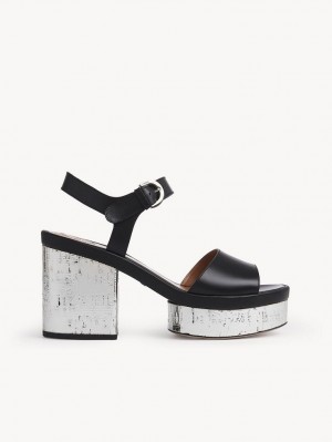 Black Chloe Odina High-heel Sandals | CHE-SR14180