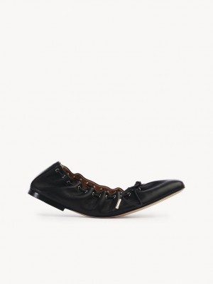 Black Chloe Oracia Ballet Flat | CHE-SR14261