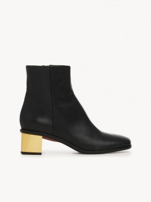 Black Chloe Rebecca Ankle Boots | CHE-SR14232