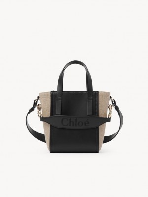 Black Chloe Sense Small Tote Bags | CHE-SR13286