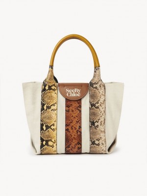 Burning Camel Chloe Laetizia Small Tote Bags | CHE-SR14700