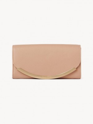 COFFEE PINK Chloe Lizzie Long Wallets | CHE-SR14916