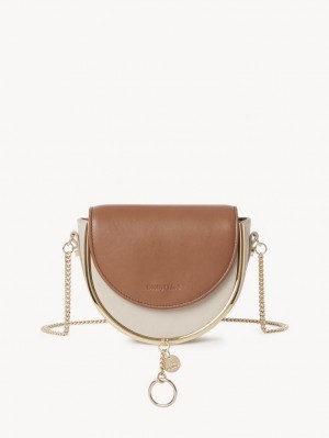 Cement Beige Chloe Mara Evening Crossbody Bags | CHE-SR14717