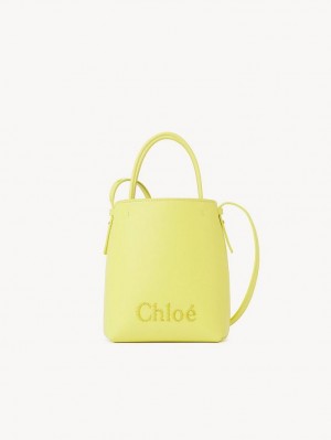 DAFFODIL YELLOW Chloe Sense Micro Shoulder Bags | CHE-SR13408