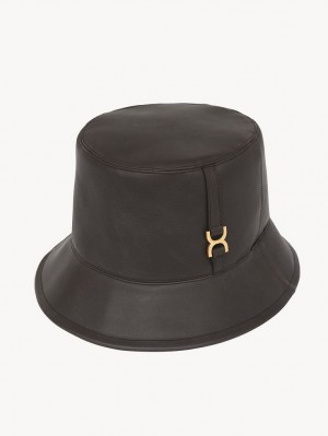 DARKENED BROWN Chloe Marcie Bucket Hats | CHE-SR14468