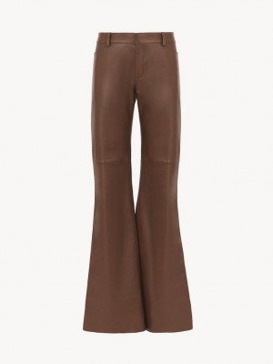 DARK CHESNUT Chloe Low-waist Flare Pants | CHE-SR14021