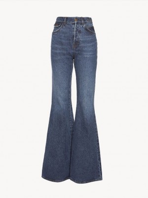 Dusky Blue Chloe Flare Jeans | CHE-SR13991