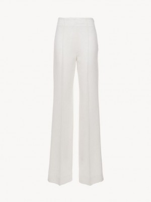 Eden White Chloe Wide-leg Suiting | CHE-SR14061