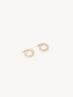 GOLD COLOR Chloe Maura Hoops Earrings | CHE-SR14359