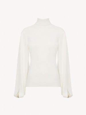 Iconic Milk Chloe Fitted Mock-neck Knitwear | CHE-SR13958