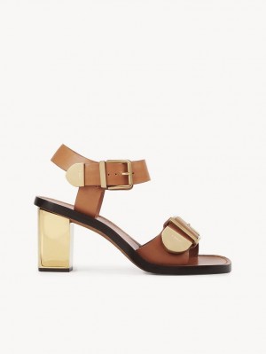 Luminous Ochre Chloe Rebecca High-heel Sandals | CHE-SR14140