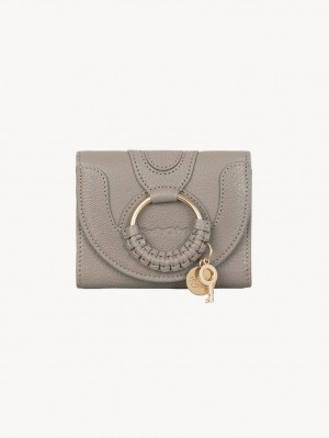 Motty Grey Chloe Hana Trifold Compact Wallets | CHE-SR14901