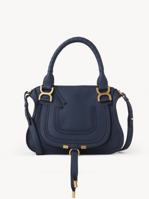 Navy Chloe Marcie Small Double Carry Crossbody Bags | CHE-SR13484