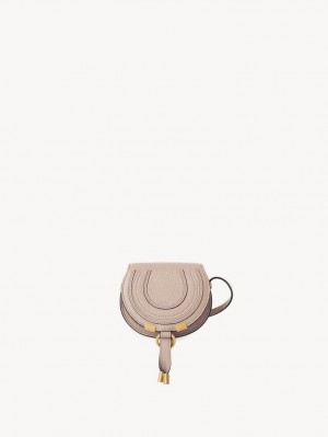 Nomad Beige Chloe Marcie Nano Saddle Mini Bags | CHE-SR13696