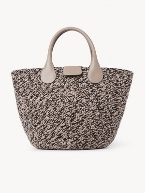 Nomad Beige Chloe Sabia Hamper Tote Bags | CHE-SR13337