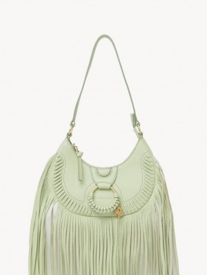 PASTEL GREEN Chloe Hana Half Moon Mini Bags | CHE-SR14739