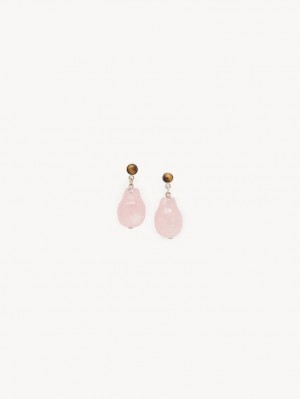 PINK - BROWN 1 Chloe Darcey Earrings | CHE-SR14414