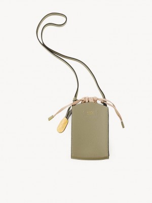 POTTERY GREEN Chloe Cecilya Vertical Pouch Shoulder Bags | CHE-SR14588