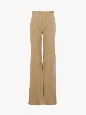 Pearl Beige Chloe Tailored Pants | CHE-SR14014