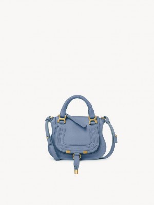 Shady Cobalt Chloe Marcie Mini Double Carry Crossbody Bags | CHE-SR13563