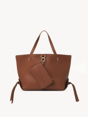 Tan Chloe Sense Small East-west Shoulder Bags | CHE-SR13422