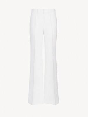 White Chloe Flared Suiting | CHE-SR14059