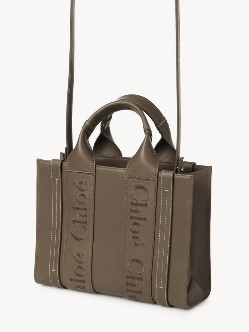 ARMY GREEN Chloe Small Woody Tote Bags | CHE-SR13339