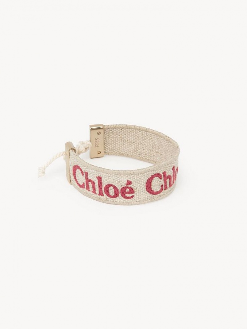 BEIGE - PINK 1 Chloe Woody Bracelets | CHE-SR14445