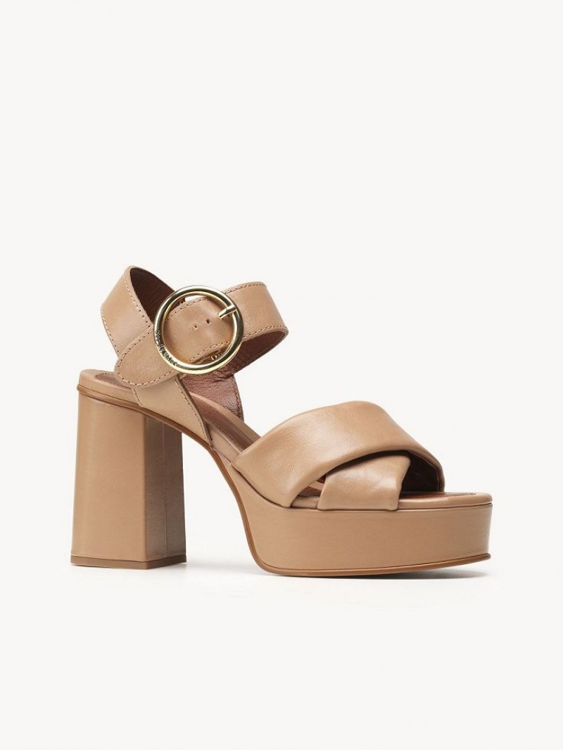 BISCOTTO - TAN Chloe Lyna High-heel Sandals | CHE-SR14840