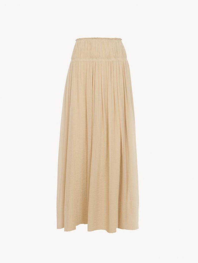 Barley Brown Chloe Flared Long Skirts | CHE-SR14099