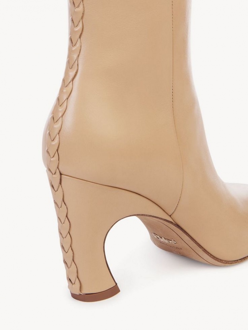 Biscotti Beige Chloe Oli Ankle Boots | CHE-SR14226