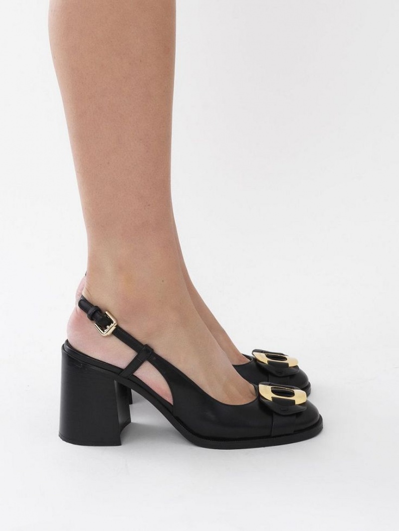 Black Chloe Chany Sandals | CHE-SR14799