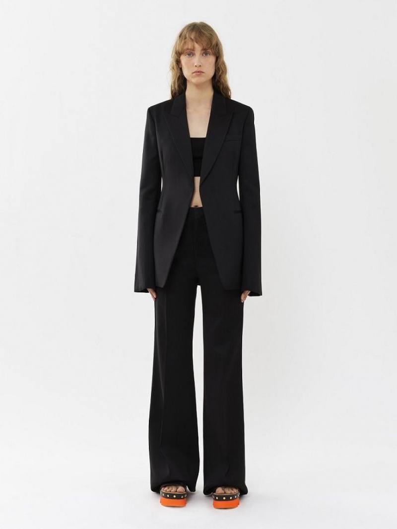 Black Chloe Flared Pants | CHE-SR13973