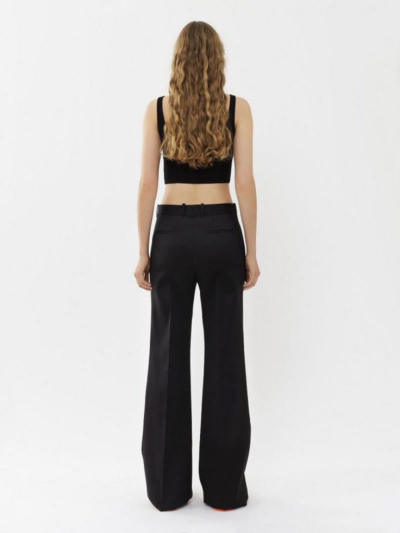 Black Chloe Flared Pants | CHE-SR13973