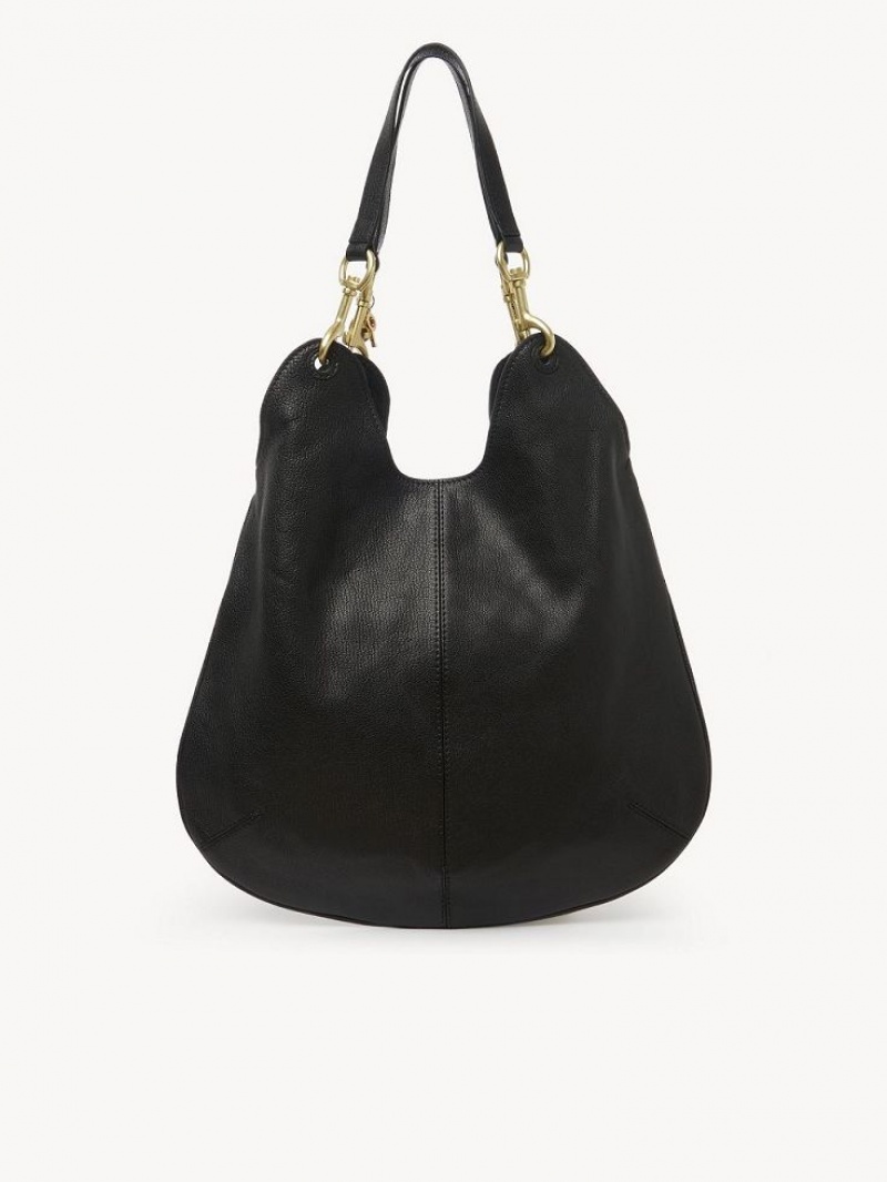 Black Chloe Hana Shopper Shoulder Bags | CHE-SR14624