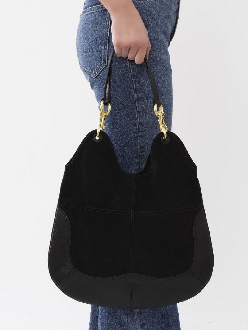 Black Chloe Hana Shopper Shoulder Bags | CHE-SR14624