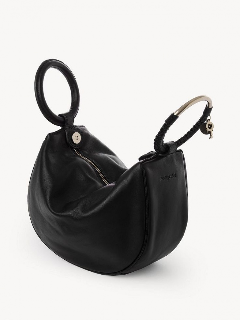 Black Chloe Hana Wristlet Crossbody Bags | CHE-SR14721