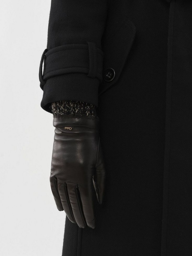 Black Chloe Jamie Gloves | CHE-SR14484