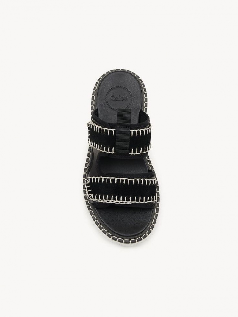 Black Chloe Lilli Sporty Mule | CHE-SR14159