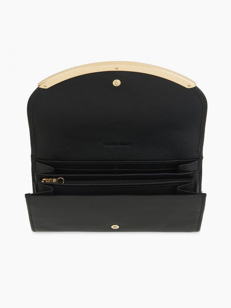 Black Chloe Lizzie Long Wallets | CHE-SR14921