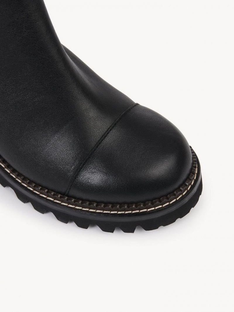 Black Chloe Mallory Chelsea Boots | CHE-SR14873