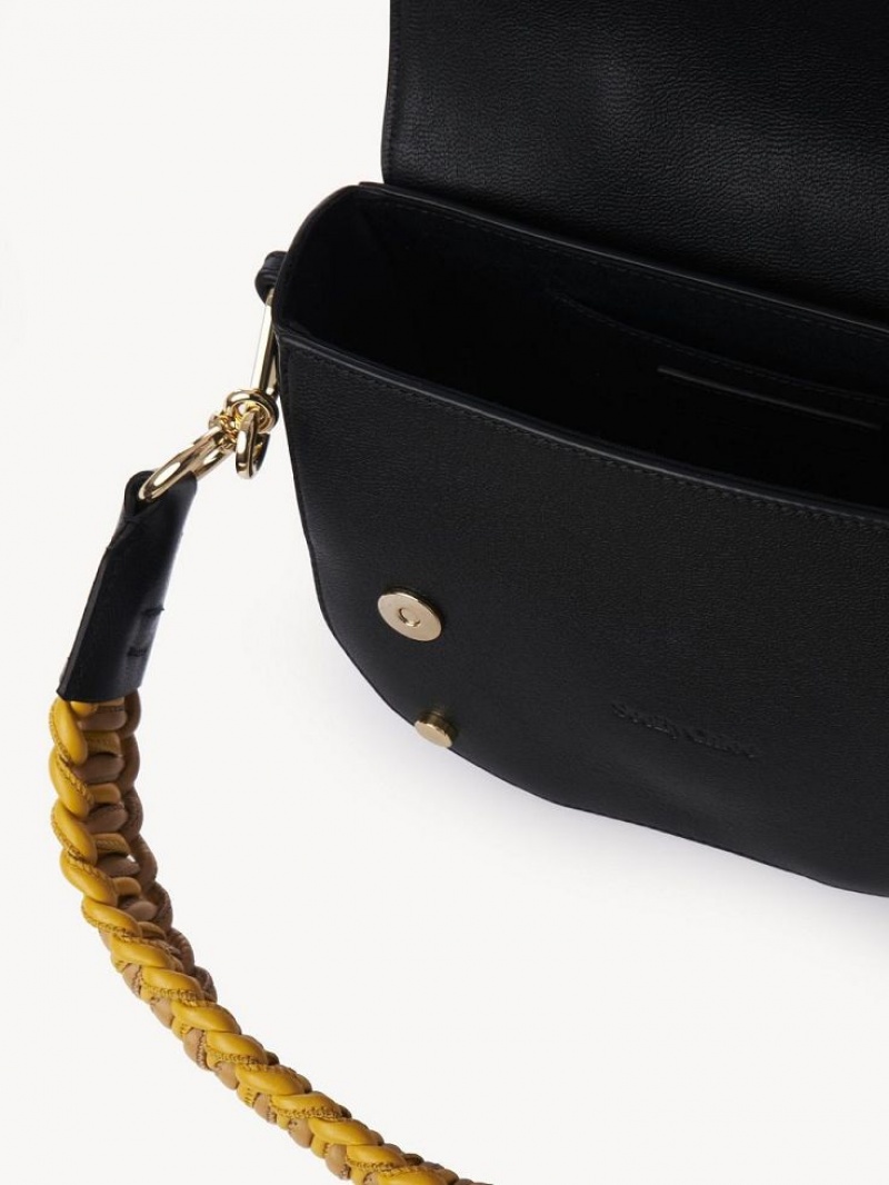 Black Chloe Mara Shoulder Bags | CHE-SR14653