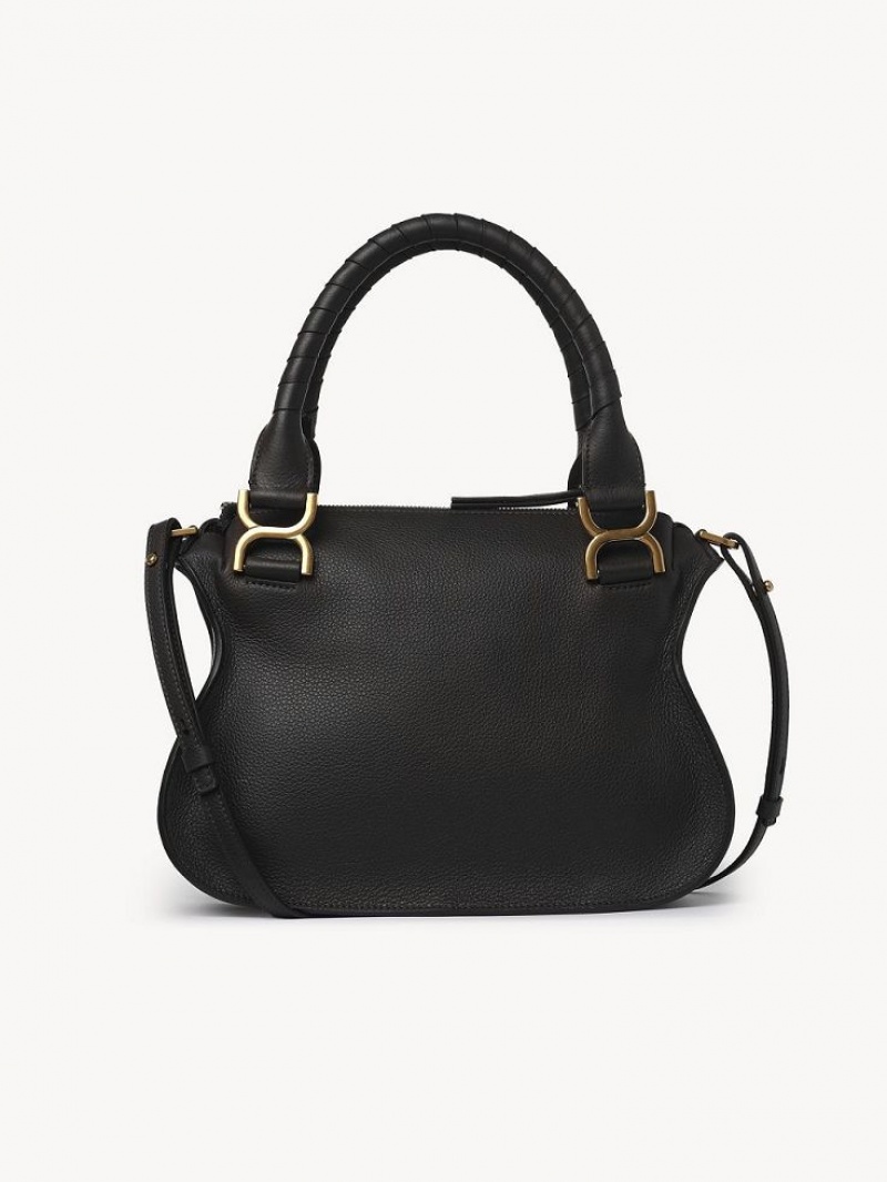 Black Chloe Marcie Small Double Carry Crossbody Bags | CHE-SR13543