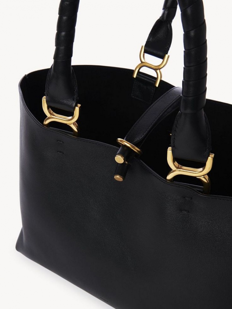 Black Chloe Marcie Small Tote Bags | CHE-SR13389